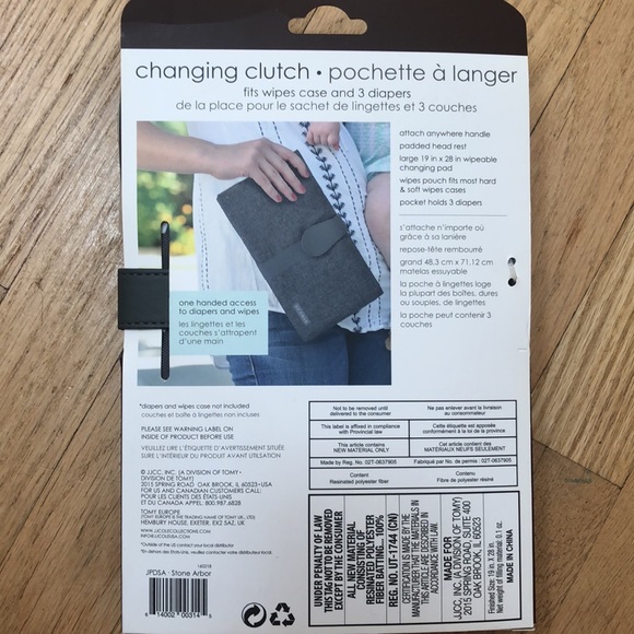 JJ Cole Changing Pad Clutch - Picture 3 of 7